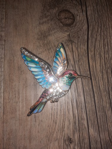 Kolibri brosche anstecker bunt - brosche,