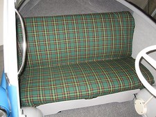 Stoff Sitzbank Grün Karo Sitz
