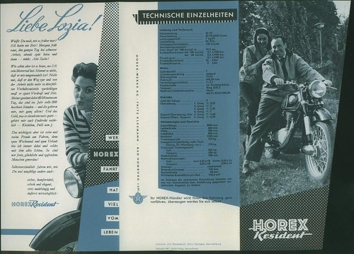 Motorrad prospekt horex - prospekt,