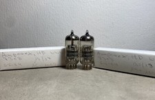 Matched Pair Amperex 7308 = E188CC Röhre, Gold Pin, Audio tube, Rare, NOS