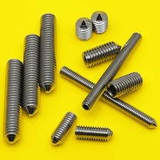 GEWINDESTIFTE MADENSCHRAUBEN SPITZE EDELSTAHL A2 DIN 914 M2 M2,5 M3 M4 M5 M6 M8