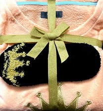 Neu 3-teiliges Damen-Pyjama & -Socken Fleece Royal Wineness Fleece Lounge Set Pfirsich