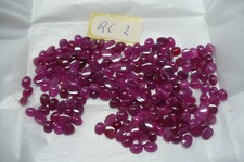 Ovale rubin cabochon - 3, .