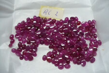 3 St . Ovale   Rubin Cabochon ca. 5x4mm  RC 2
