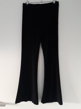 Schlaghose Bootcut Jerseyhose Hose Vero Moda schwarz Gr. M Schlaglegging Flared
