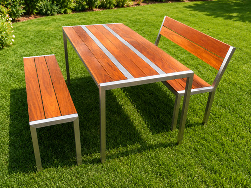 Gartenmöbel set tisch 2 - gartenmöbel,