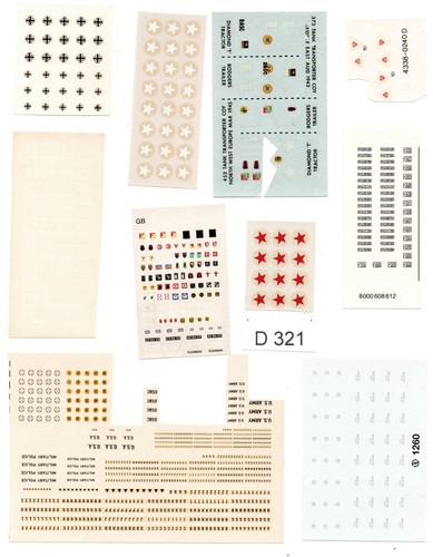 Konvolut 321 roco decals - roco,