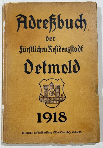 Detmold adressbuch - detmold,