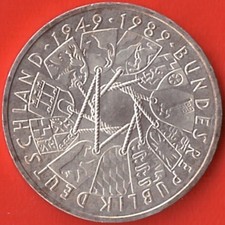 BRD - 10 Deutsche Mark - 40 Jahre Bundesrepublik Deutschland  - 1989 G 