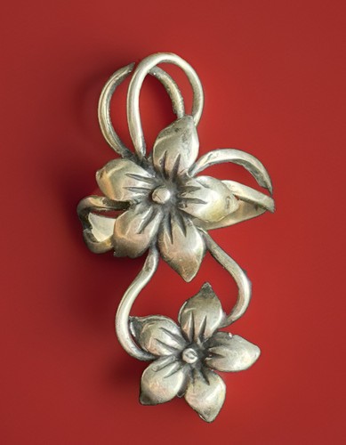 Vintage silberring 925 blumen - vintage,