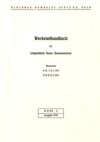 Werkstatt handbuch khd - werkstatt-handbuch, khd-deutz