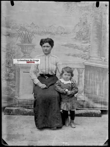 Alte foto glasplatte - foto,