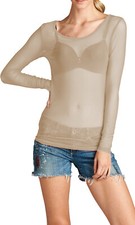 Damen Herren  Mesh Langarm