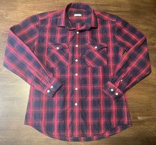 Moncler Red Long Sleeve Plaid