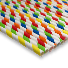 500 Stück Papiertrinkhalme