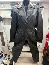 Jacke Mantel Amisu Frauen Leder Farbe Schwarz Größe 42 Cod. AM125