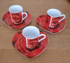 Espresso Tassen Set Liebe Herz