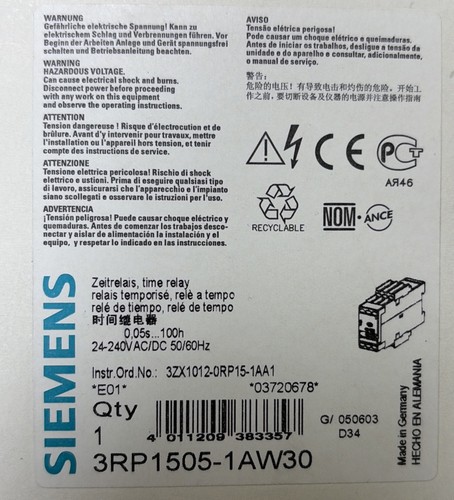 Siemens zeitrelais - siemens,