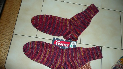 Handgestrickte warme