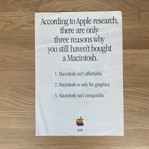 Apple macintosh werbeprospekt - macintosh,