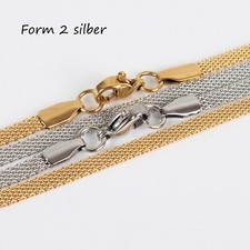 Edelstahlketten gold silber