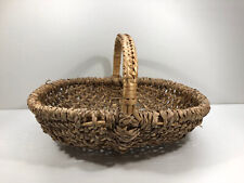 Echter Weidenkorb Flechtkorb Einkaufskorb Präsentkorb Autokorb Tragebügel Braun