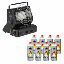 Gasheizung Tragbare 2in1 Camping Heizung Zelt Heizstrahler Keramik 90°drehbar