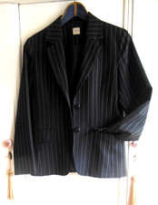 Nadelstreifen*Jacke*schwarz/we