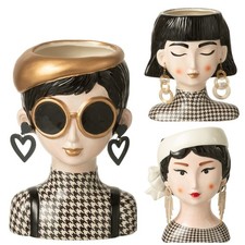 Frauenkopf Vase Kopf Übertopf