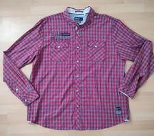 Camp David Hemd Herren Superior Quality Größe XXXL Rot/Blau Kariert Regular Fit