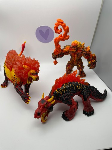 Schleich feuermonster set - feuermonster,