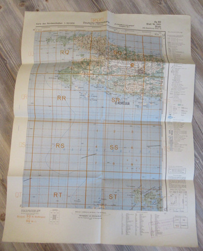 Original wehrmacht landkarte - original,