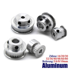 2GT Aluminium Zahnriemenscheibe für DIY Modellbau Bohrung:5mm/6mm/8mm/10mm