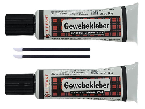 Textilkleber elefant gewebe - 2x,