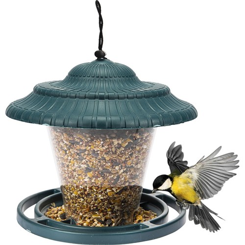 Vogelhaus mit vogelfutter - mit,