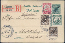 Kiautschou 1901 Reko-Ganzsache