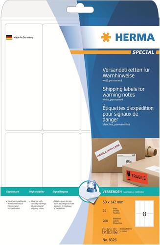 Herma 8326 warnhinweis - herma,