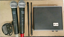 Omnitronic UHF-102 Wireless microphpne mit UHF-100 system trasmitter und adapter