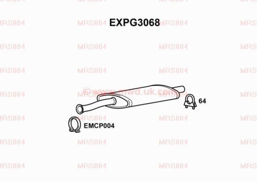 Expg3068 auspuff mittlere dose - auspuff,