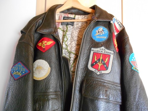 Vintage lederjacke aus den usa - den,