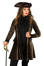 Damenjacke Bad Betty Piratin Rokoko Barock braun Karneval Fasching Kostüm
