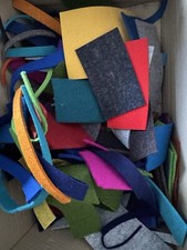 Kiste Wollfilzreste 100% Schurwolle 