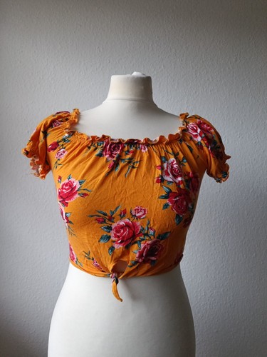 Damen top bluse bauchfrei - h&m,