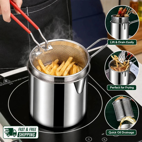Edelstahl fritteuse mit - edelstahl,