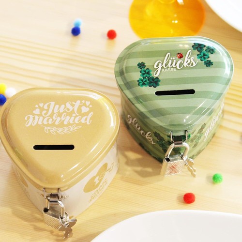 2er set geschenkbox spardose - set,