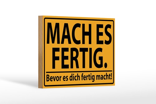 Holzschild spruch 18x12 - holzschild,