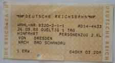 Fahrkarte DR 26.9. 1988