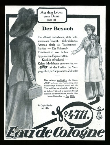 Alte grosse werbung 1911 4711 - alte,