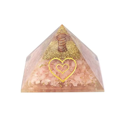 Orgonit pyramide rosenquarz - orgonit,