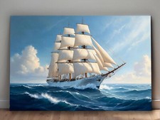 Segelschiff stürmischer - segelschiff, in